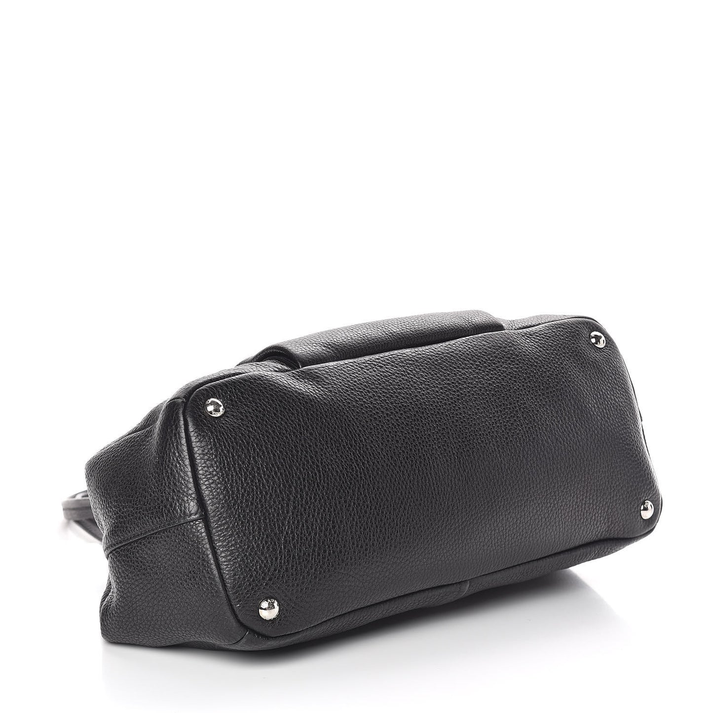 Vitello Daino Pocket Tote Black