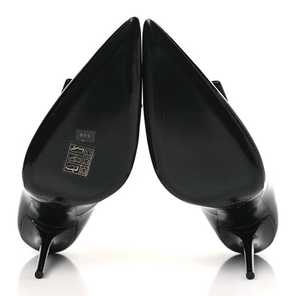 Saint Laurent Patent Calfskin Kayla 110 Pumps 38 Black 6 of 10