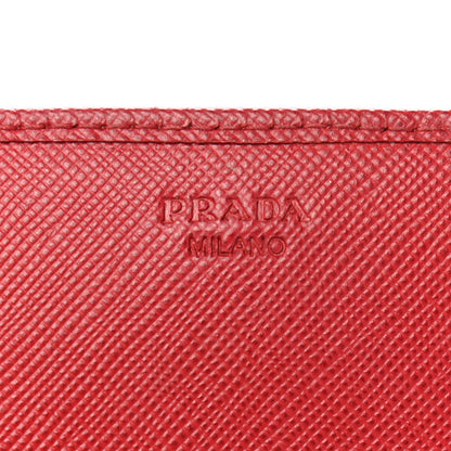 Prada Saffiano Wallet on Chain Fuoco 11 of 11