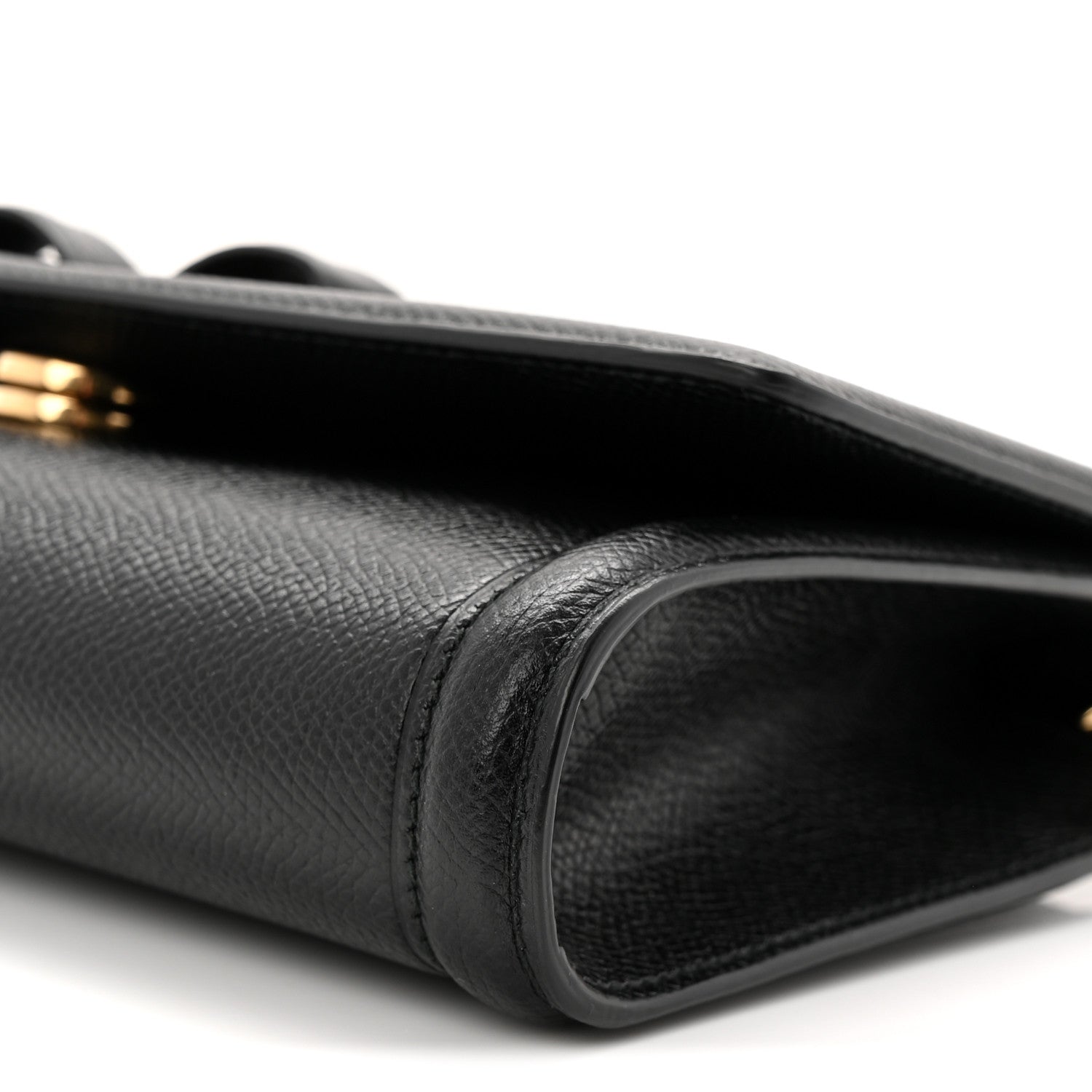 Salvatore Ferragamo Hammered Calfskin Vara Bow Mini Bag Black 9 of 9