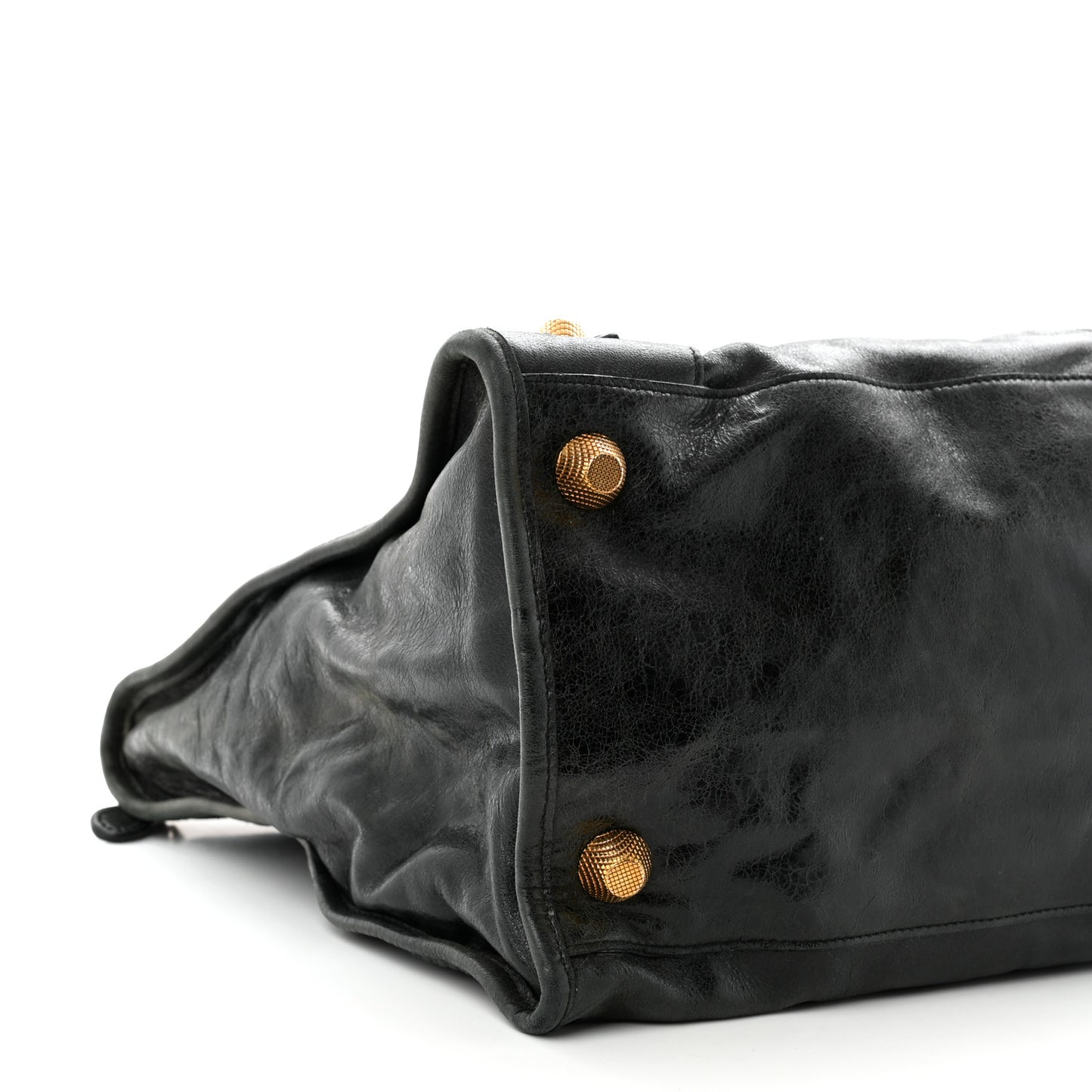 Agneau Giant 21 Gold Hardware Work Black