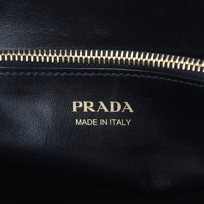 Prada Saffiano Cuir Calfskin Large Monochrome Top Handle Tote Black 6 of 13