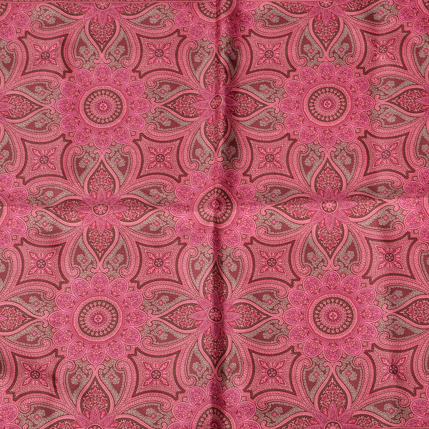 Silk Pocket Square Floral Pink