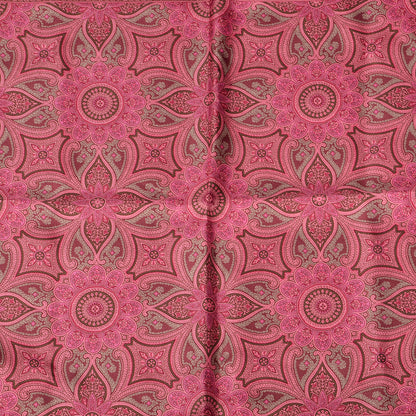 Hermes Silk Pocket Square Floral Pink 1 of 4