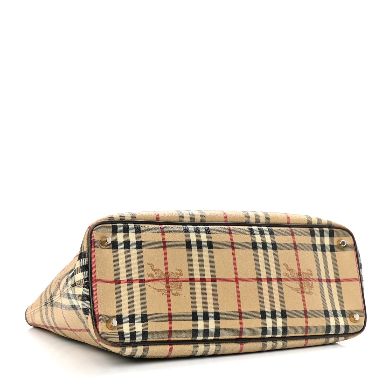 Burberry Haymarket Check Medium Regent Tote Chocolate 3 of 14