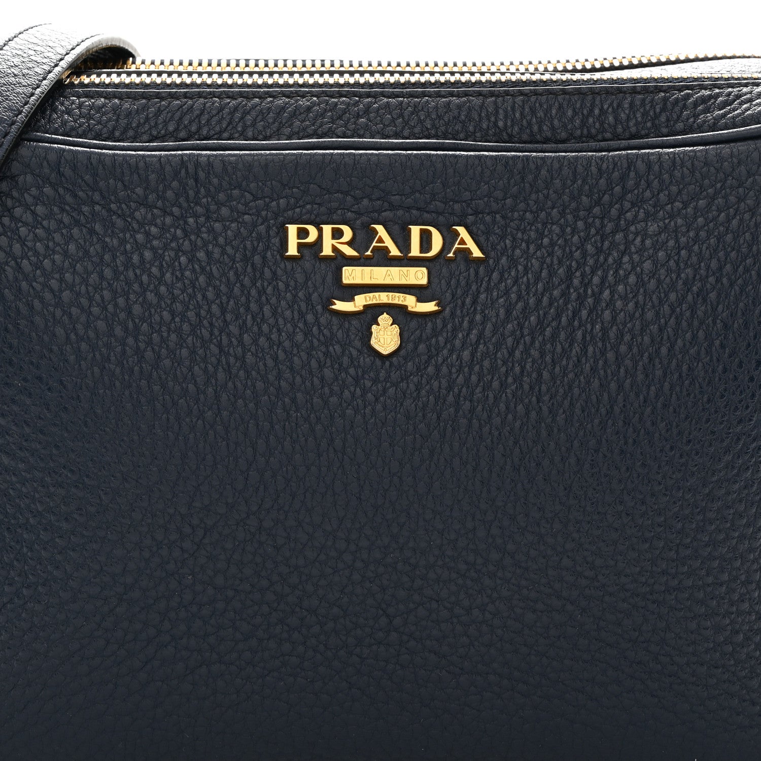 Prada Vitello Daino Camera Crossbody Bag Blue 9 of 11