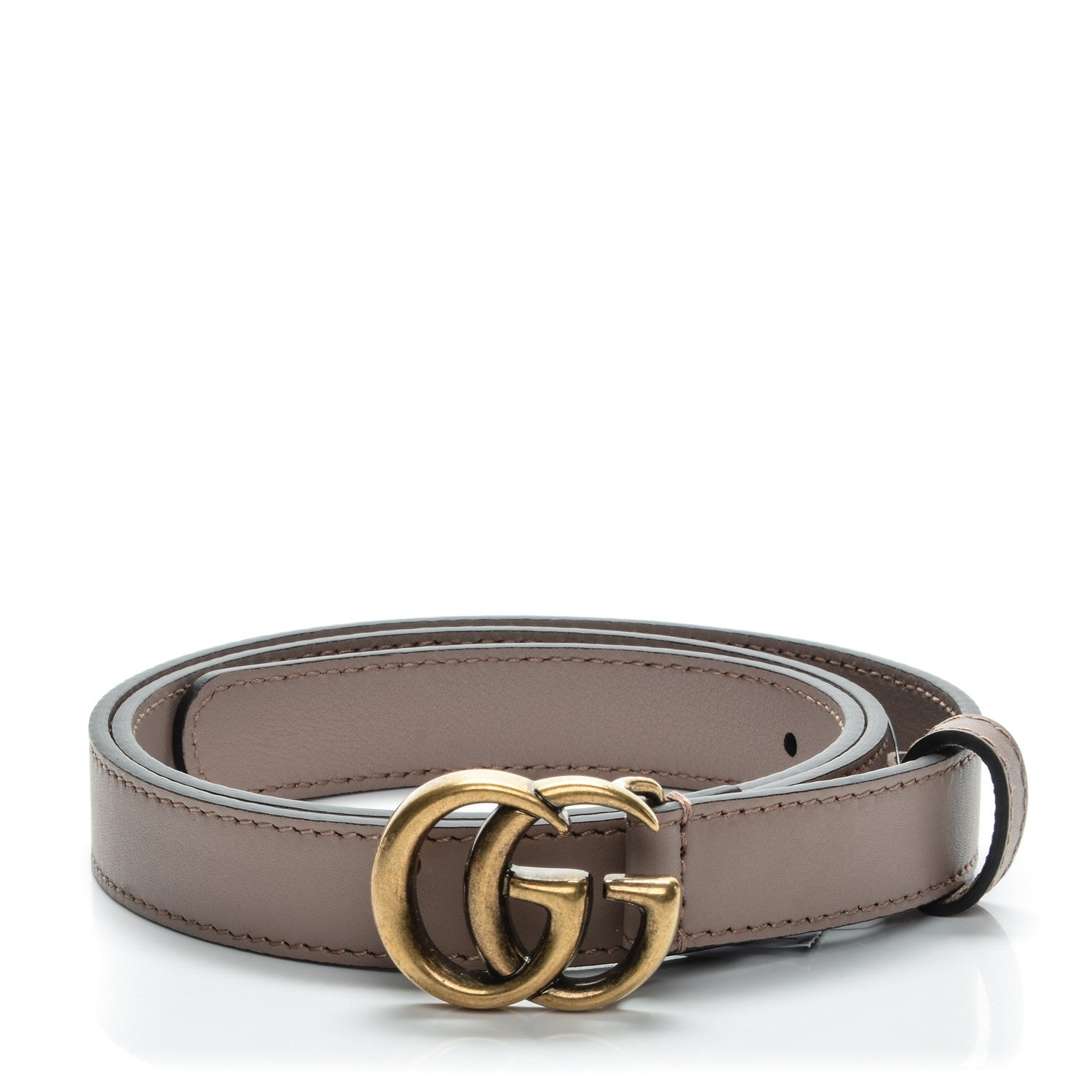 Gucci Calfskin Double G 20mm Belt 75 30 Porcelain Rose 1 of 6