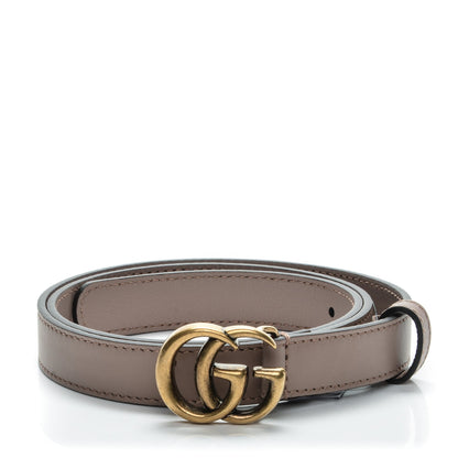 Gucci Calfskin Double G 20mm Belt 75 30 Porcelain Rose 1 of 6