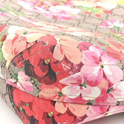 Gucci GG Supreme Monogram Blooms Small Reversible Tote Beige Multicolor Dry Rose 22 of 24