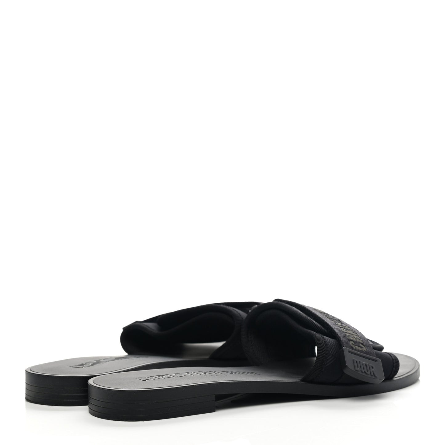 Technical Stretch Fabric Camouflage Dio(r)evolution Slide Sandals 38 Black Military