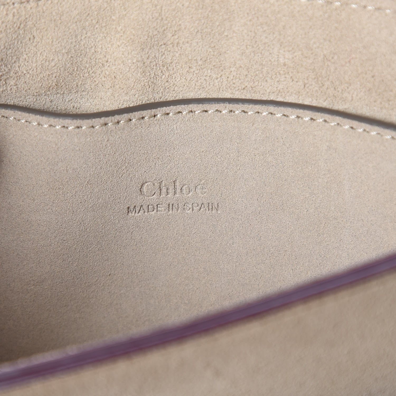 Chloe Suede Calfskin Small Faye Shoulder Bag Plum Purple 6 of 8