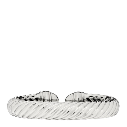 David Yurman Sterling Silver Diamond 10mm Waverly Bracelet 3 of 4