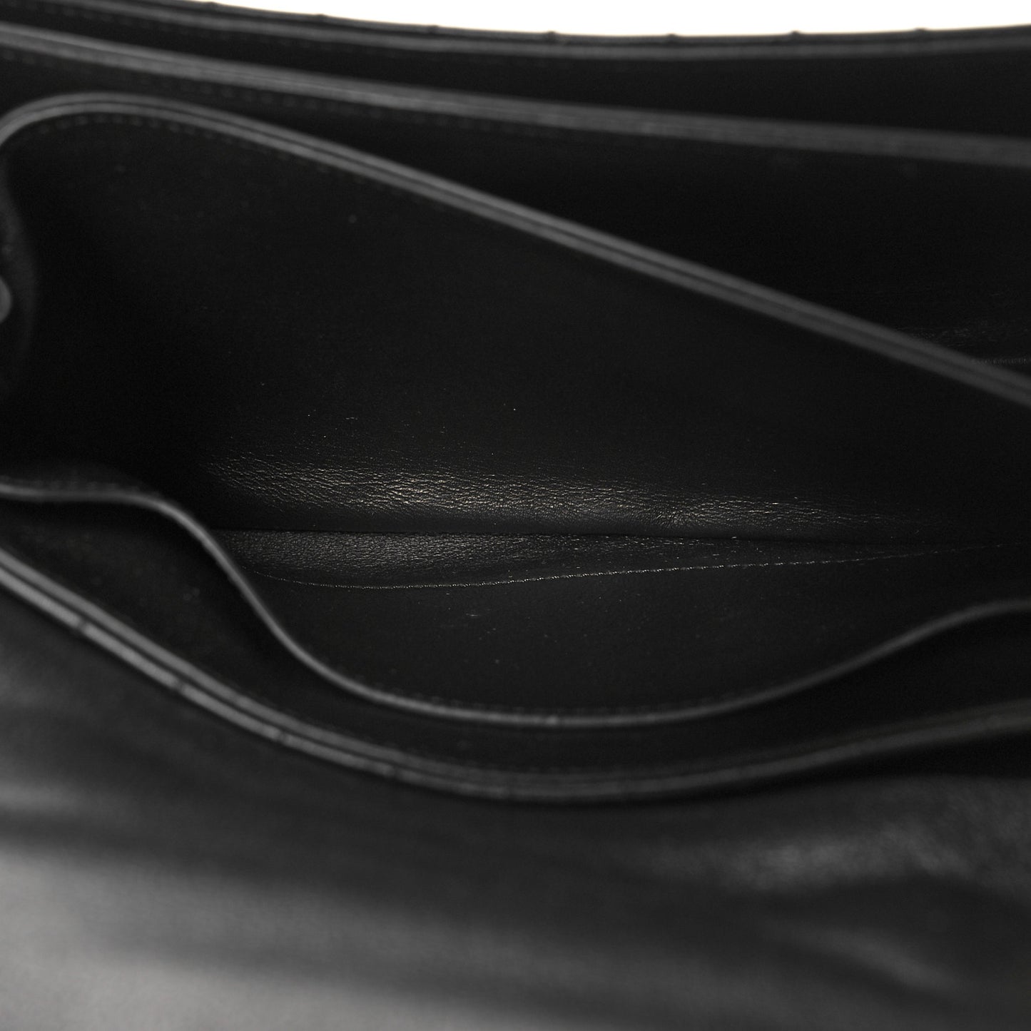 Calfskin Quilted Medium C Bag Black
