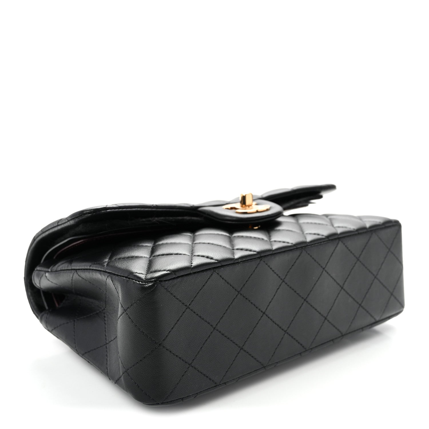 Chanel Lambskin Quilted Small Double Flap Black 4 of 10