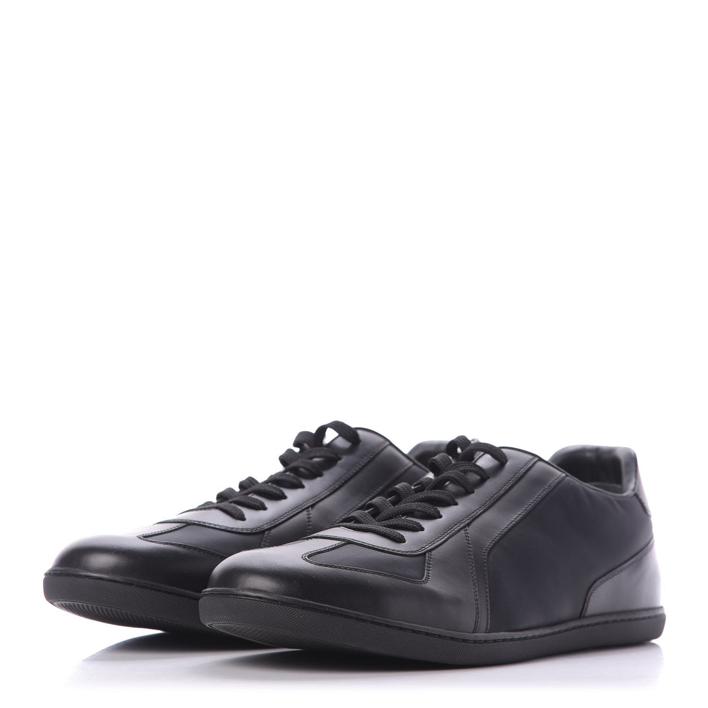 Calfskin Nylon Pulse Sneaker 9 Black