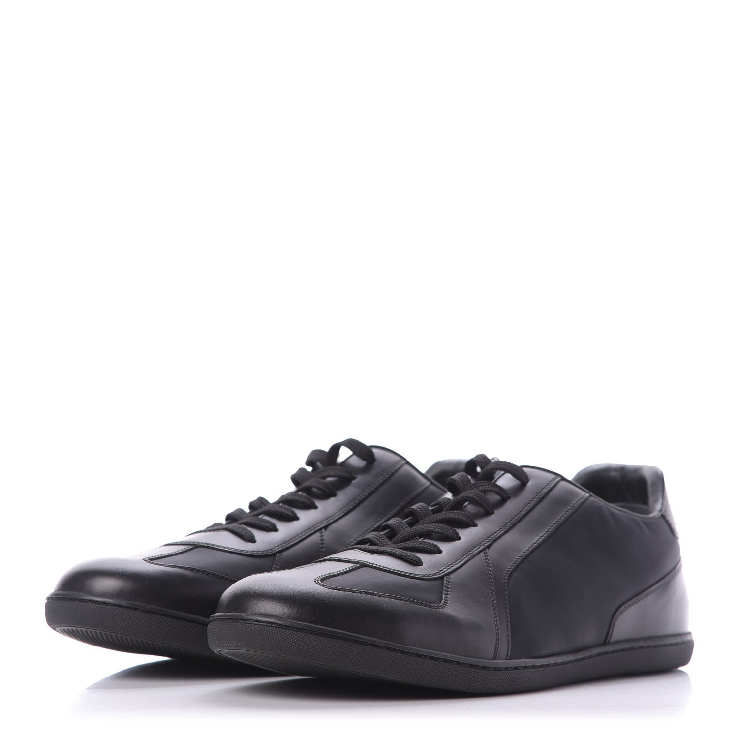 Louis Vuitton Calfskin Nylon Pulse Sneaker 9 Black 3 of 10