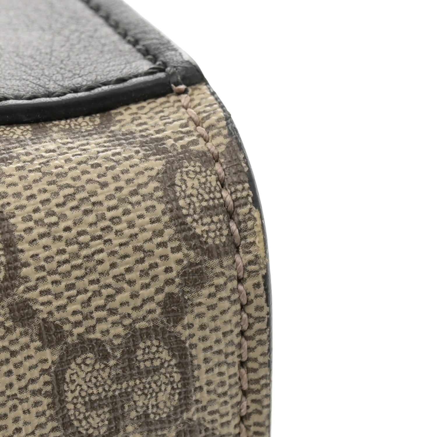 Gucci GG Supreme Monogram Calfskin Medium Padlock Shoulder Bag Beige Black Cuir 14 of 14