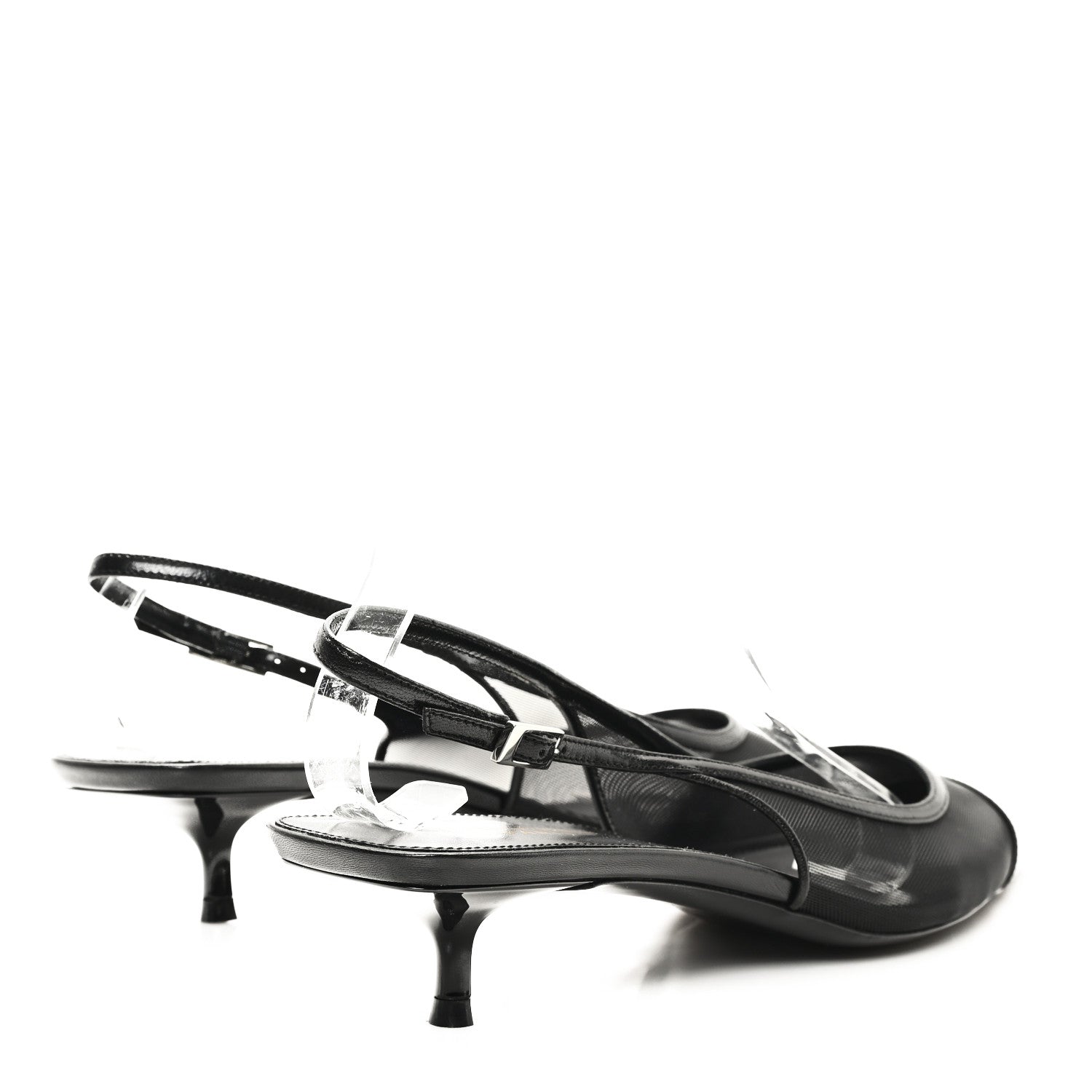 Saint Laurent Mesh Oxalis Slingback 30 Pumps 41 Black 5 of 9