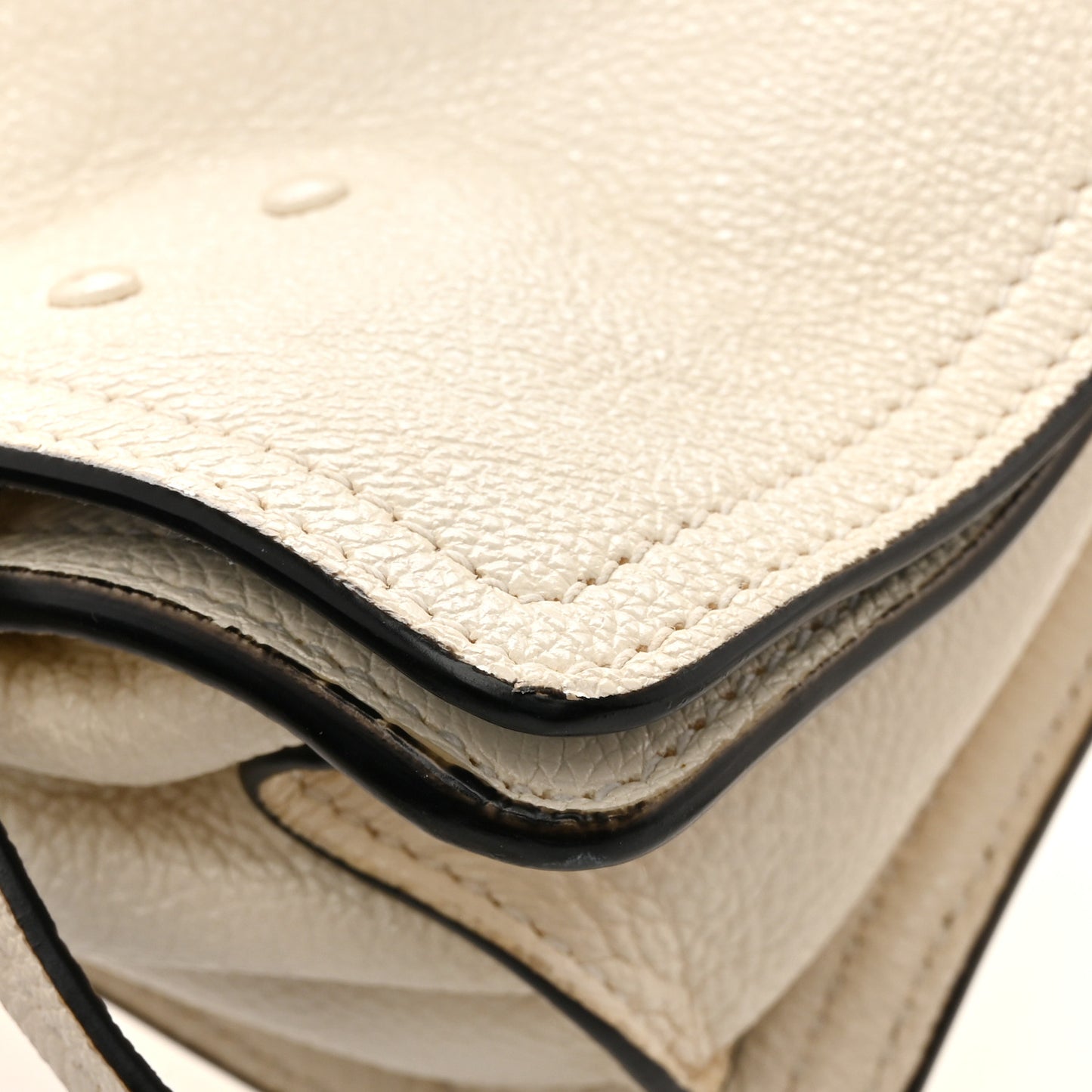 Glace Calf Etiquette Flap Bianco Astra