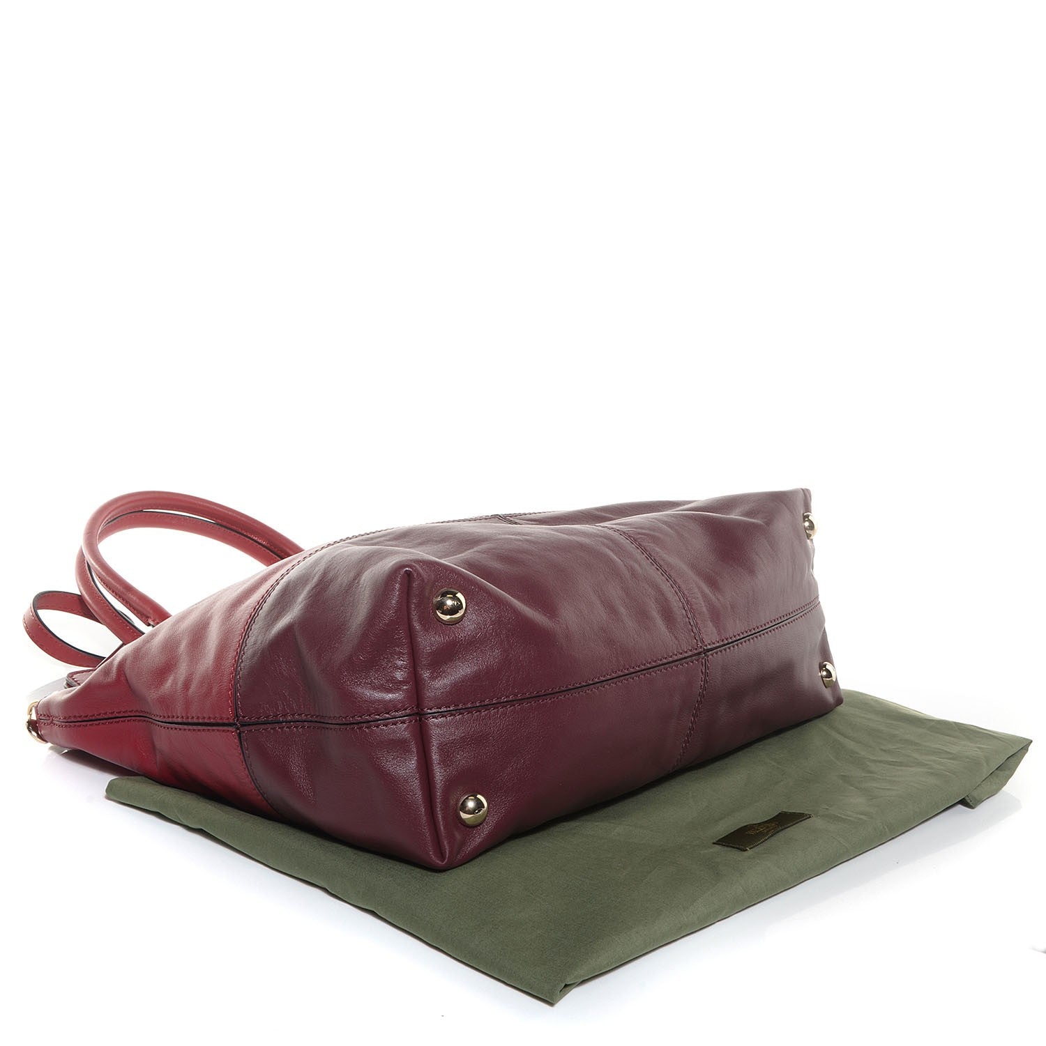 Valentino Garavani Leather Top Handle Tote Scarlet 4 of 9