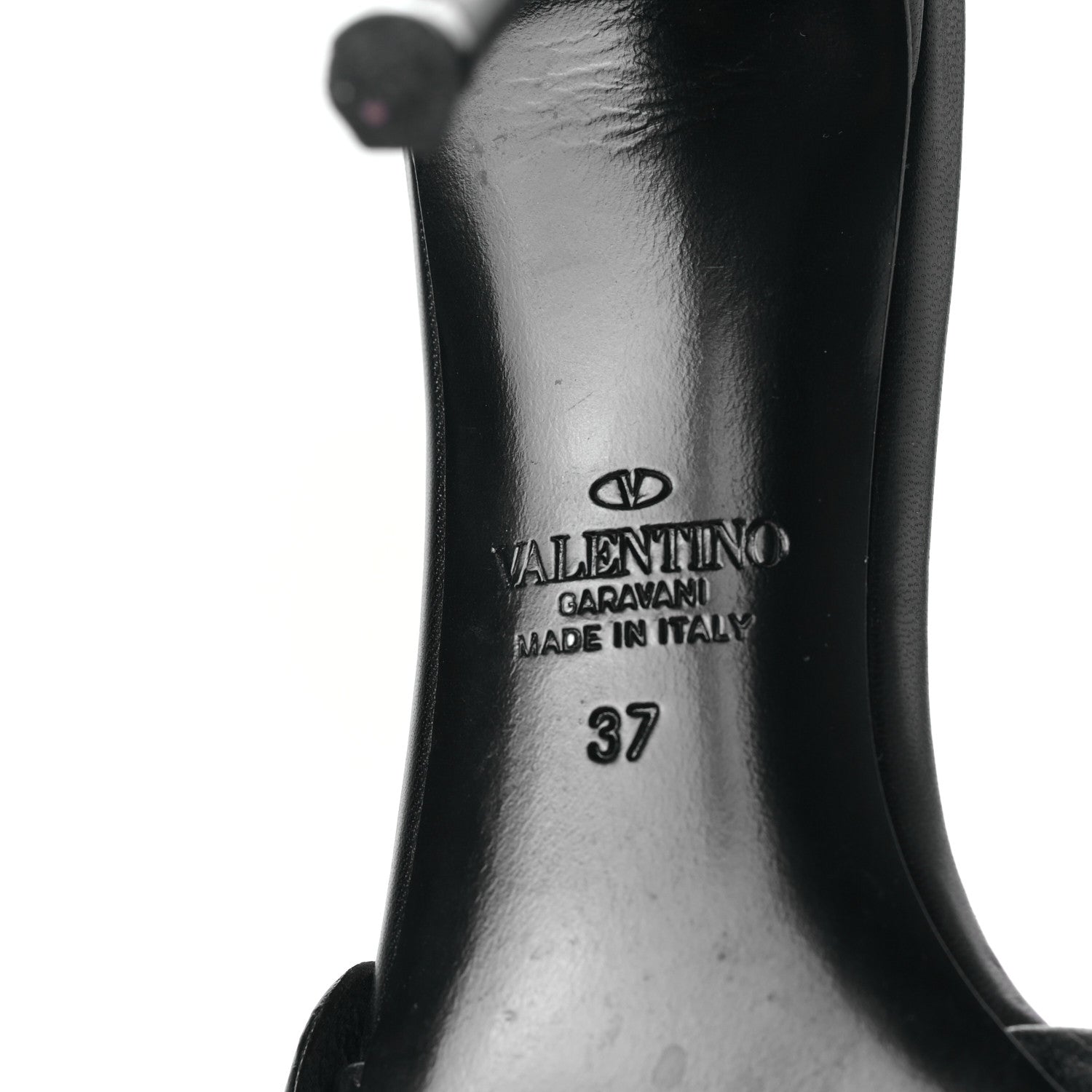 Valentino Garavani Kidskin Atelier 03 Rose Edition 90mm Slide Sandals 37 Black 6 of 7