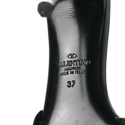 Valentino Garavani Kidskin Atelier 03 Rose Edition 90mm Slide Sandals 37 Black 6 of 7