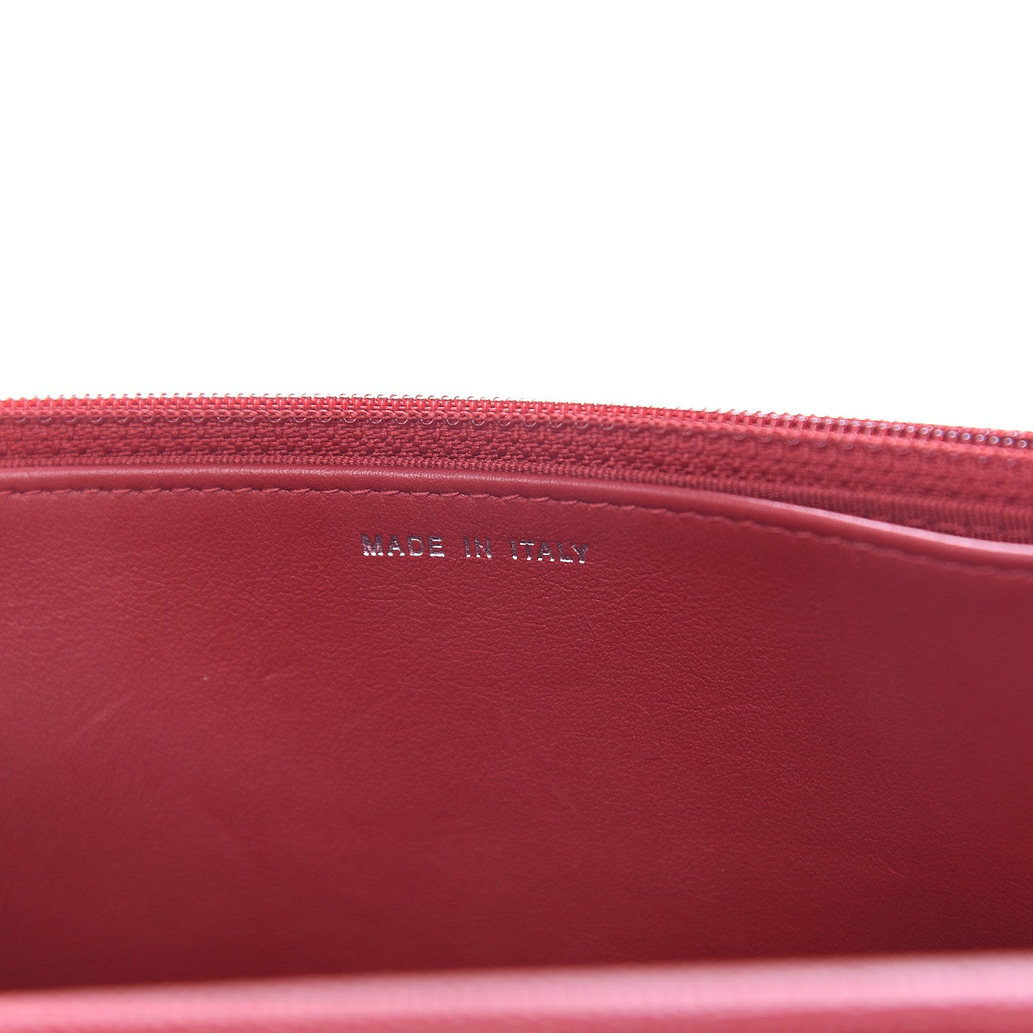 Chanel Caviar Quilted Wallet on Chain WOC Red 6 of 11