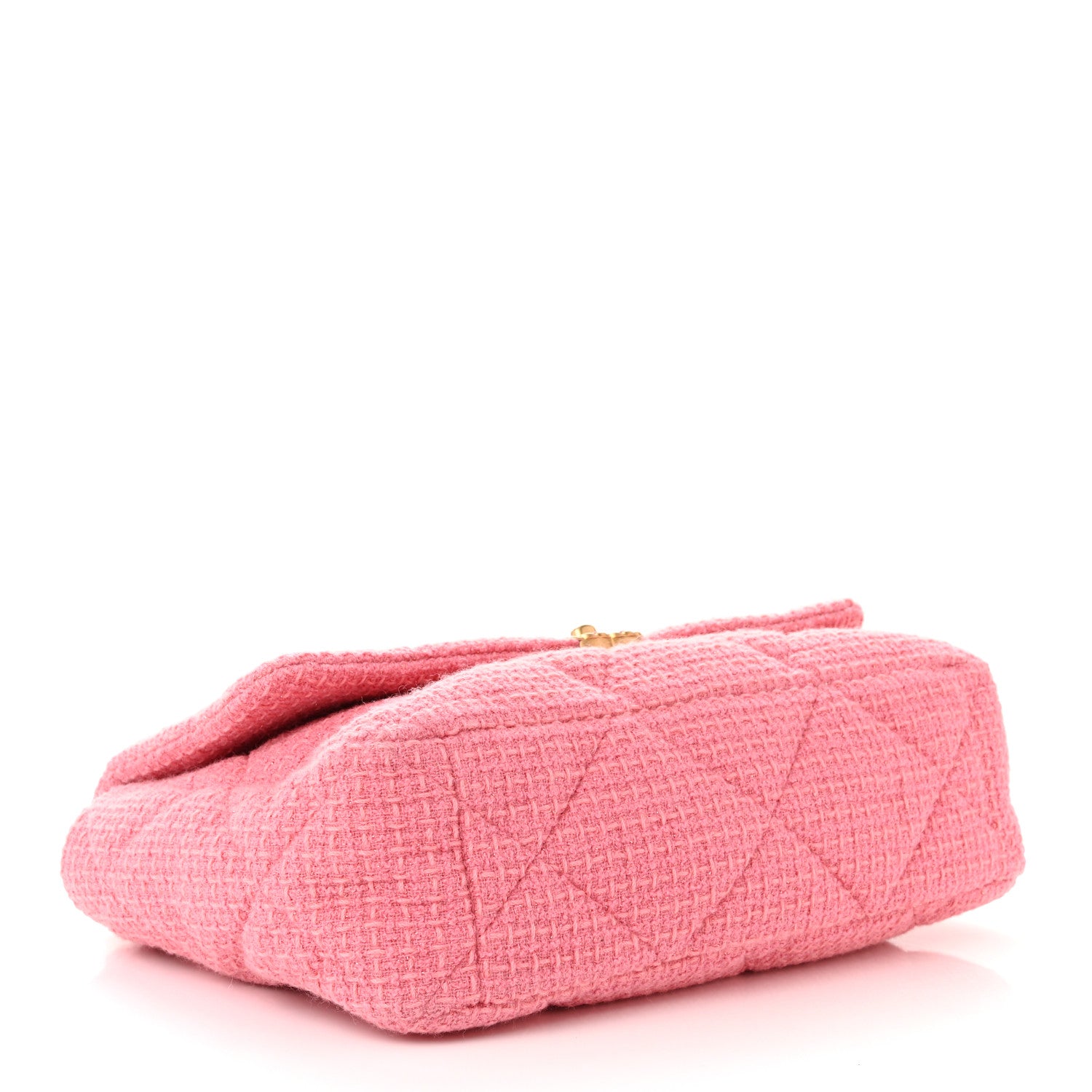 Chanel Tweed Quilted Maxi Chanel 19 Flap Pink 4 of 10