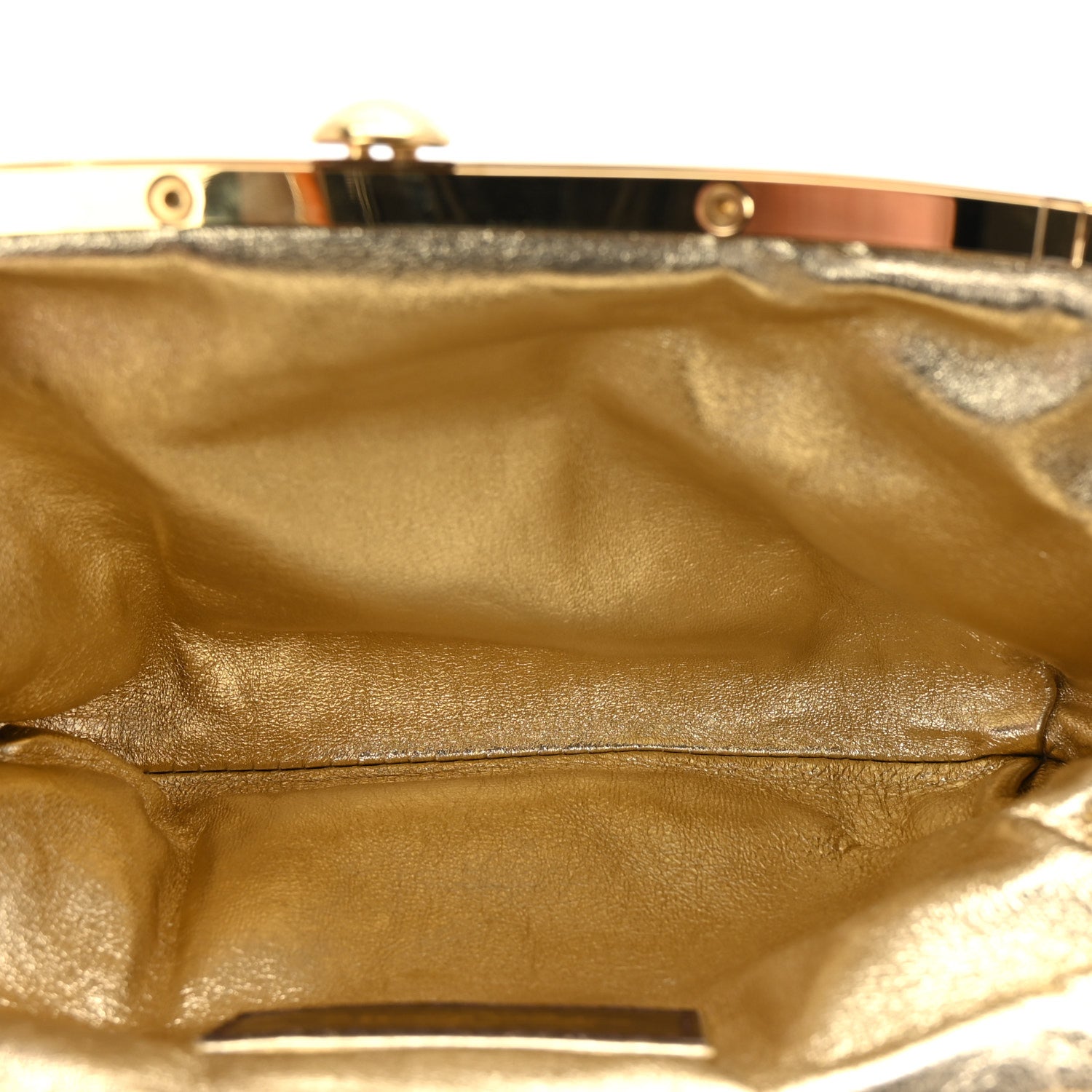 Louis Vuitton Satin Monogram Aumoniere Clutch Brown 5 of 9