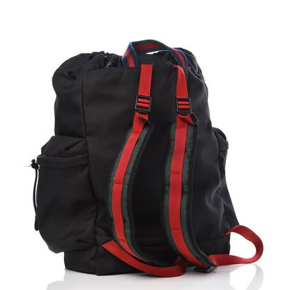 Gucci Techno Canvas Web Drawstring Backpack Black 3 of 11