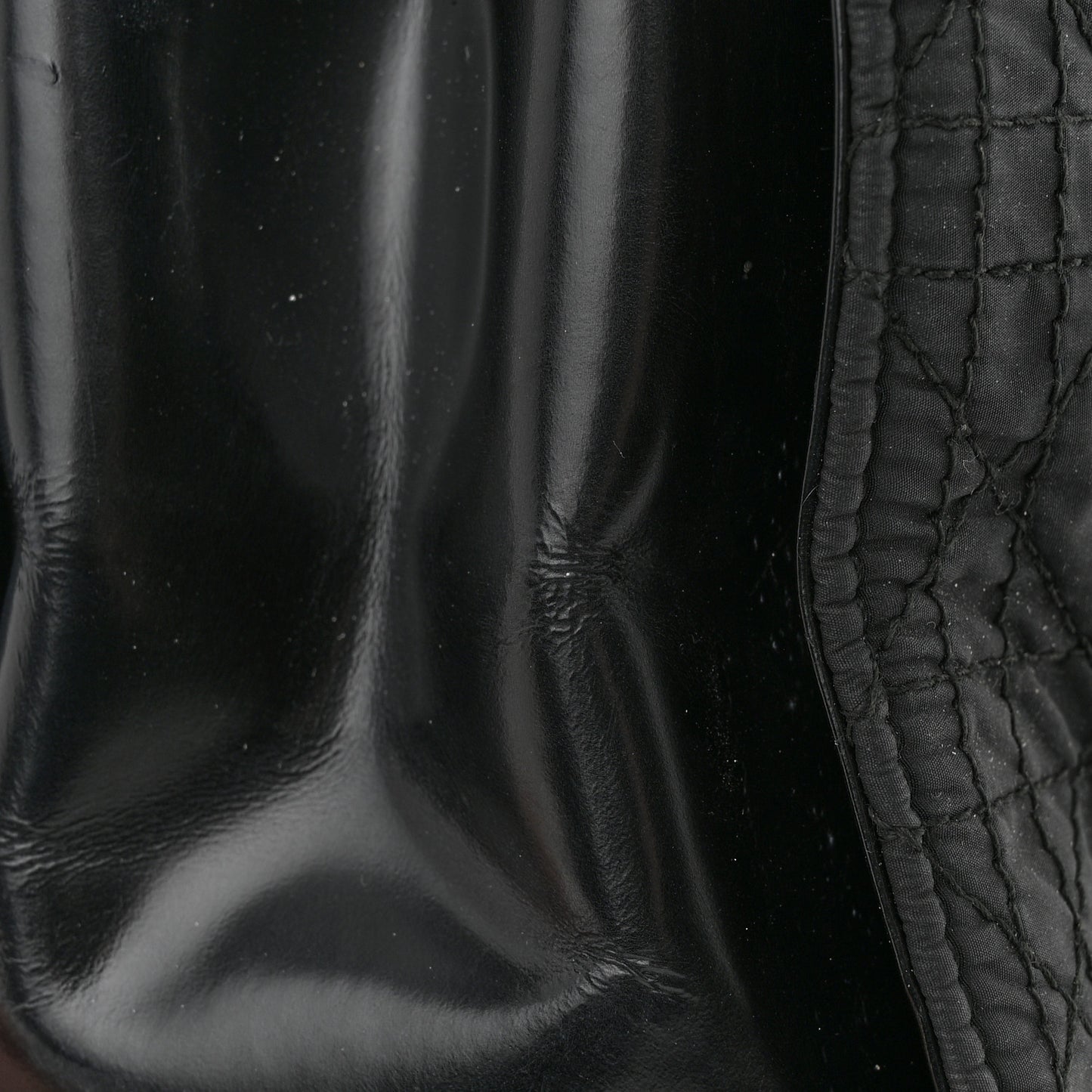 Nylon Cannage Large Tote Black