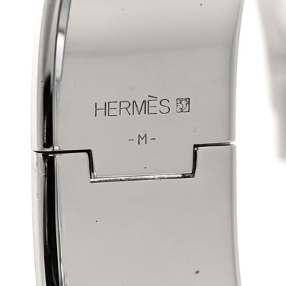 Hermes Enamel Wide Clic Clac H Bracelet GM White 4 of 4