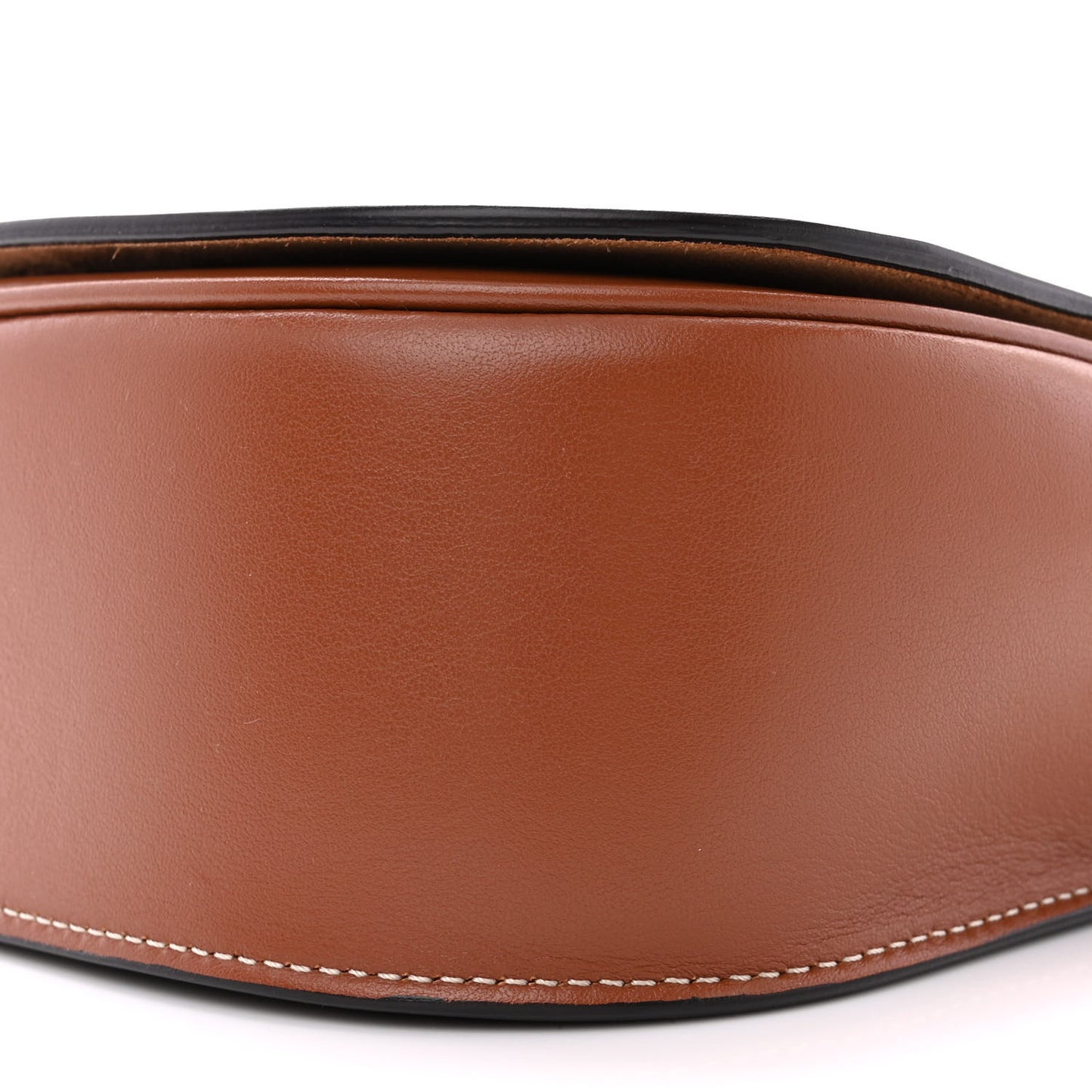 Smooth Calfskin Cuir Triomphe Embroidered Folco Crossbody Bag Tan