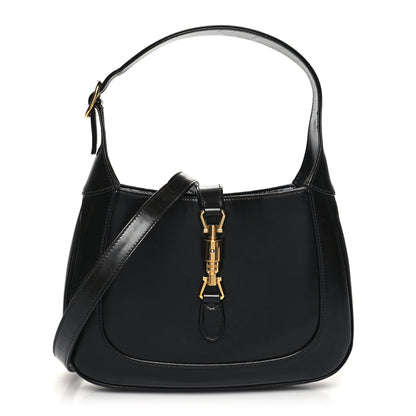 Gucci Boarded Dyana Lux Calfskin Small Jackie 1961 Hobo Black 1 of 17