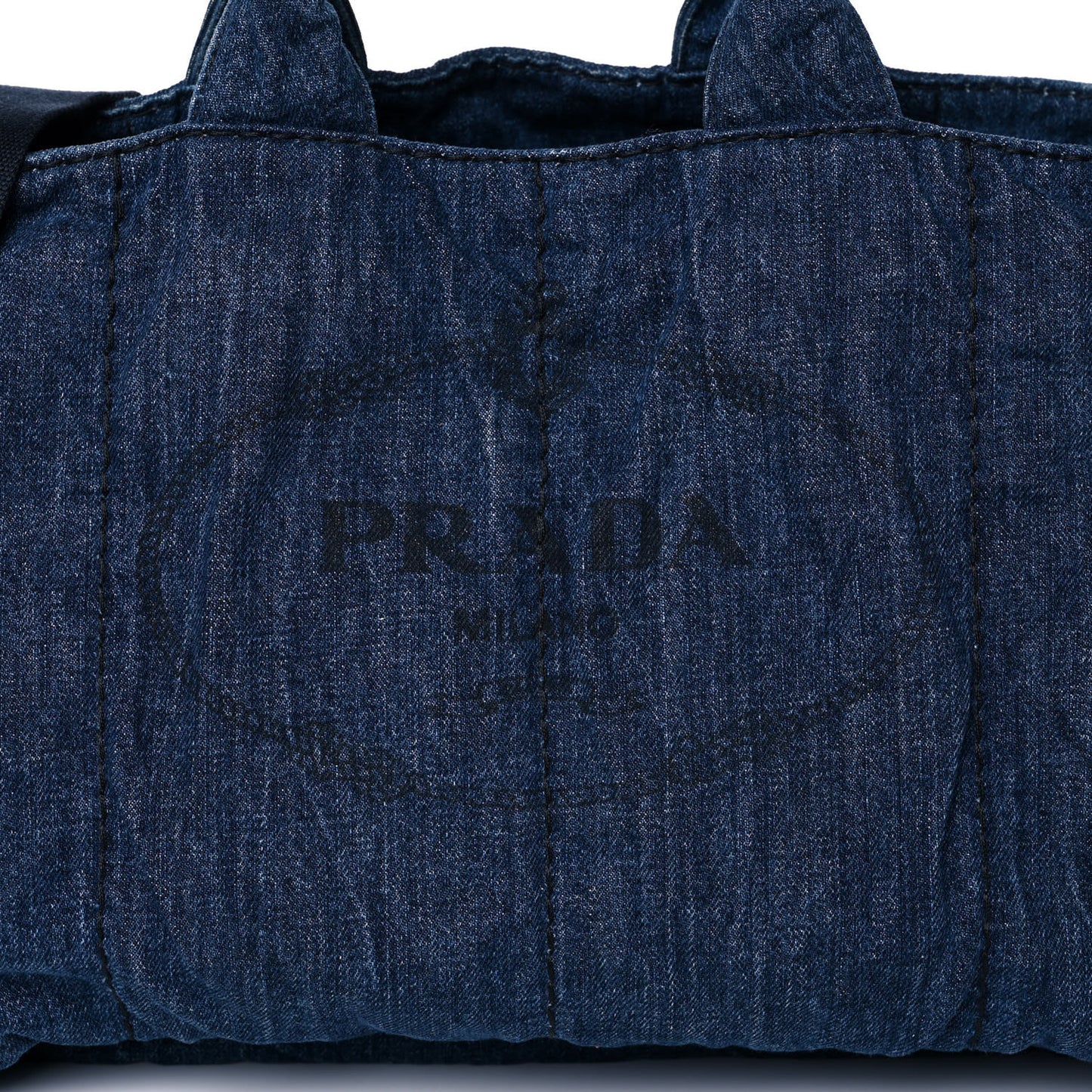 Denim Logo Tote Avio