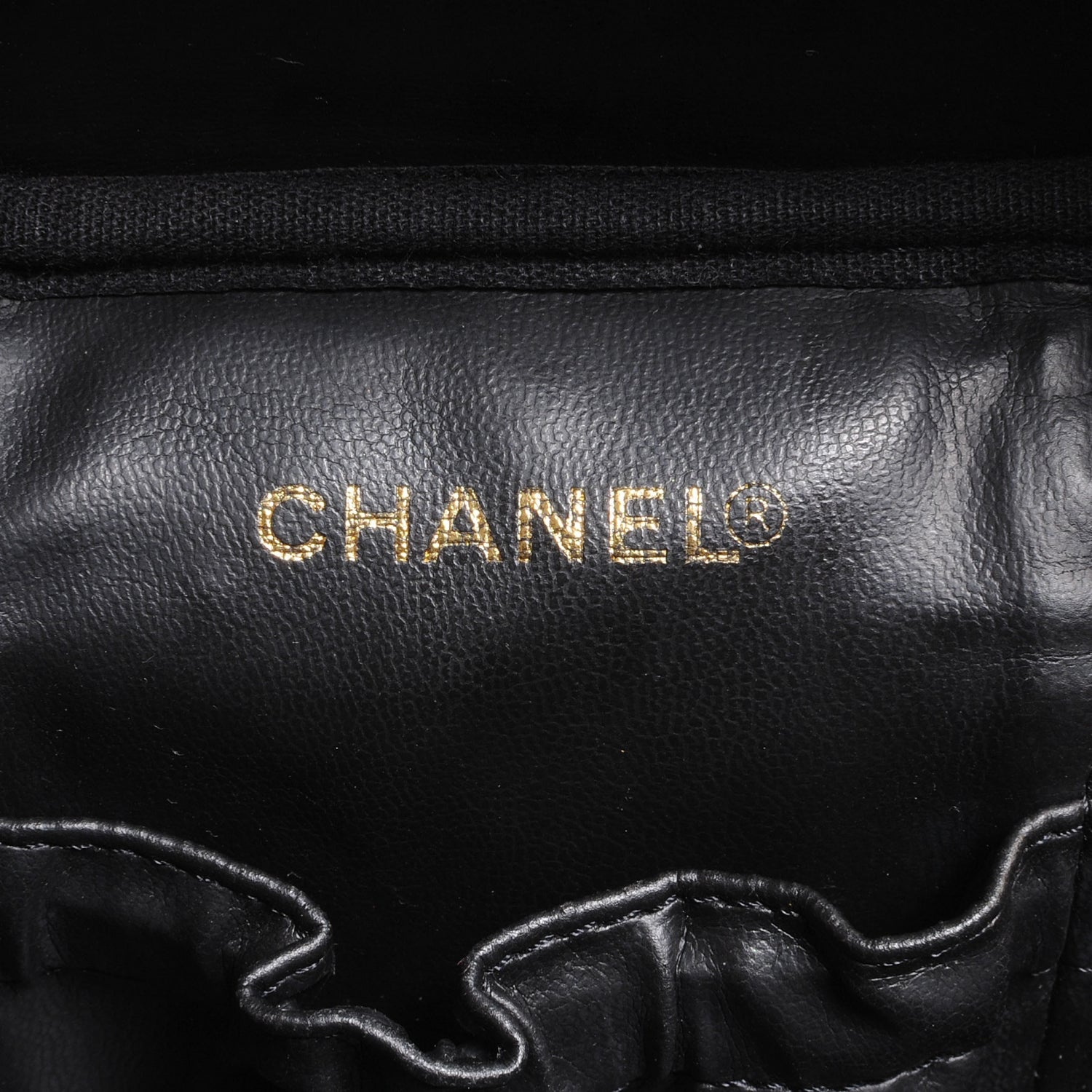 Chanel Caviar Cosmetic Vanity Bag Black 6 of 7
