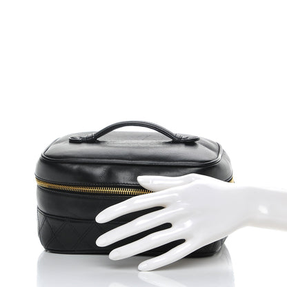Chanel Lambskin Vanity Cosmetic Case Black 2 of 9