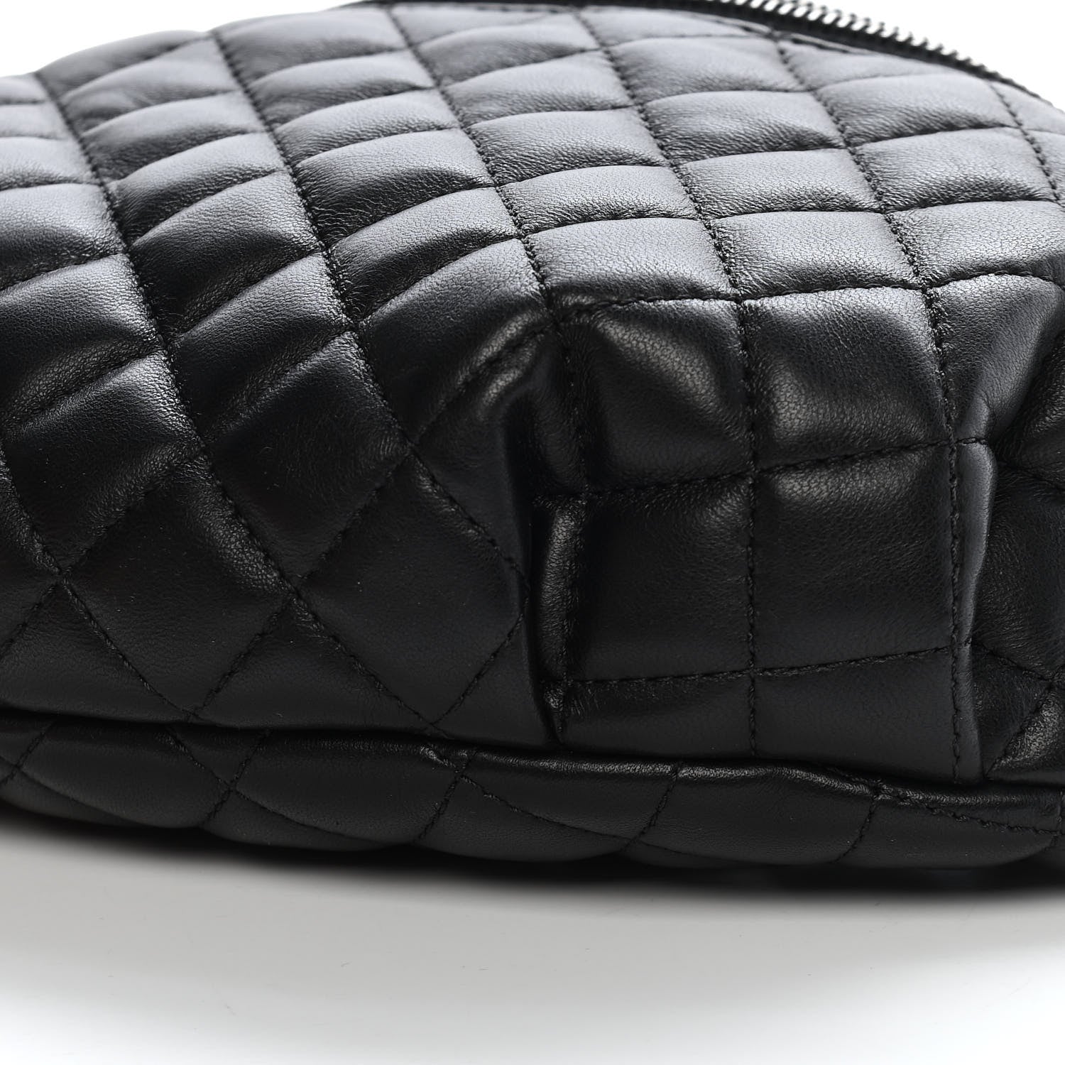 Chanel Calfskin Quilted Banane Waist Bag Fanny Pack Black 16 of 16