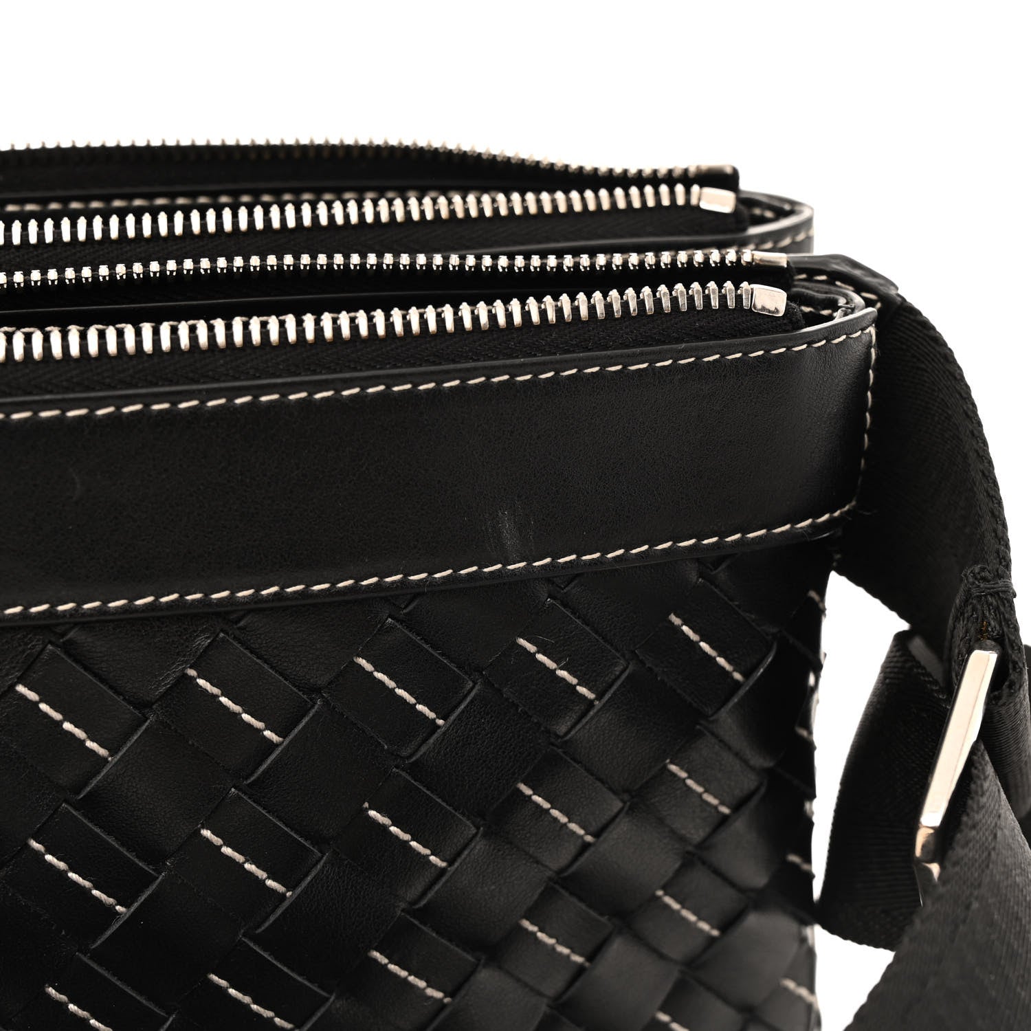 Bottega Veneta Nappa Intrecciato Duo Bag Black Natural 12 of 12