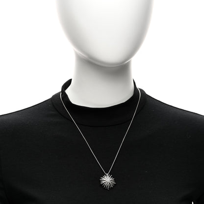 David Yurman Sterling Silver Diamond Medium Starburst Pendant Necklace 2 of 5