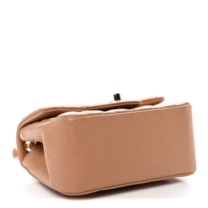 Chanel Lambskin Quilted Mini Square Flap Brown 4 of 10