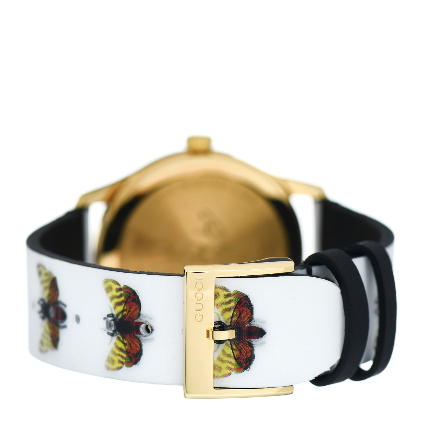Stainless Steel Calfskin 38mm G-Timeless Bee Butterfly Hologram Quartz Watch