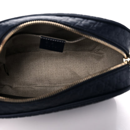 Gucci Soft Microguccissima Mini Bree Messenger Bag Blue 5 of 10