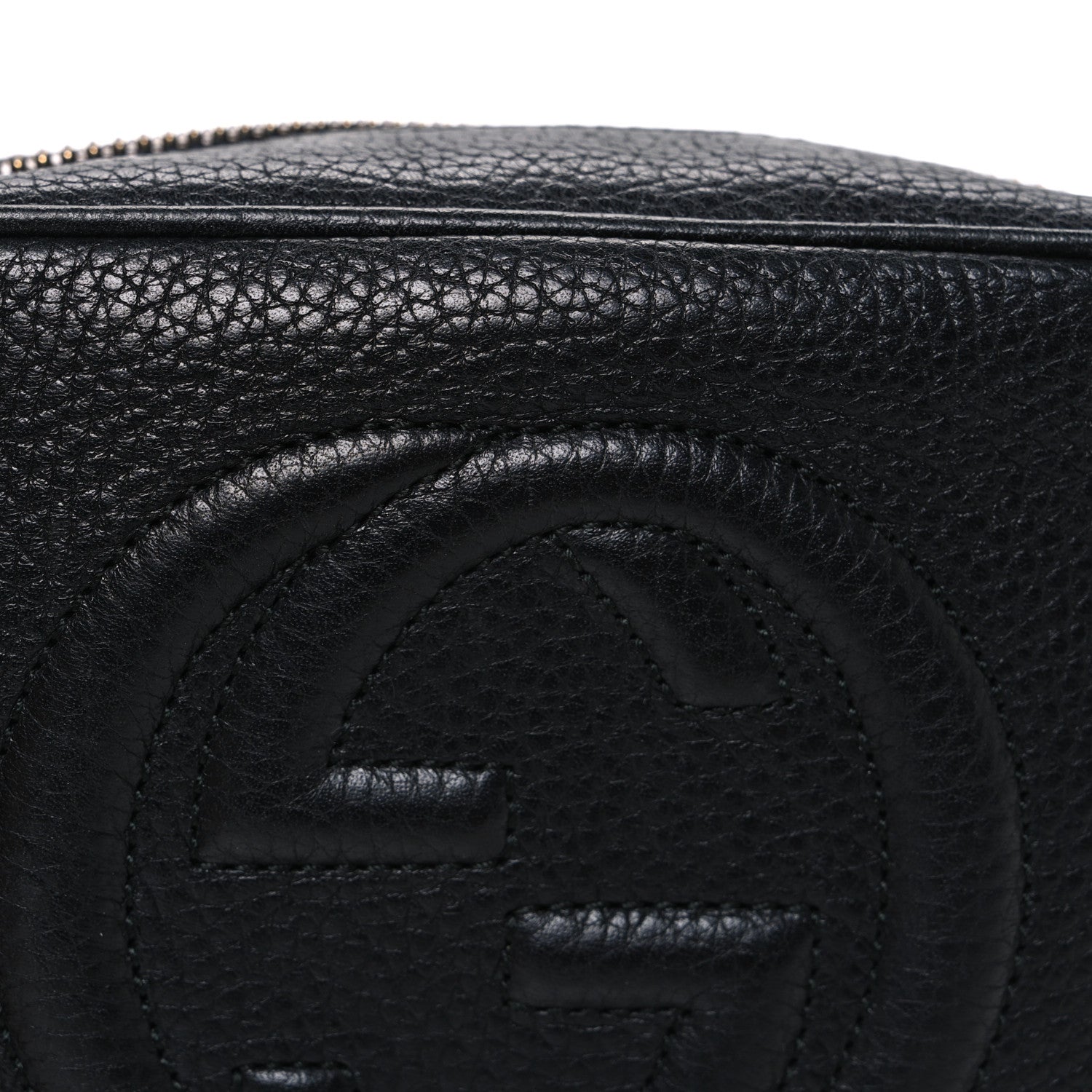 Gucci Pebbled Calfskin Mini Soho Disco Bag Black 8 of 10
