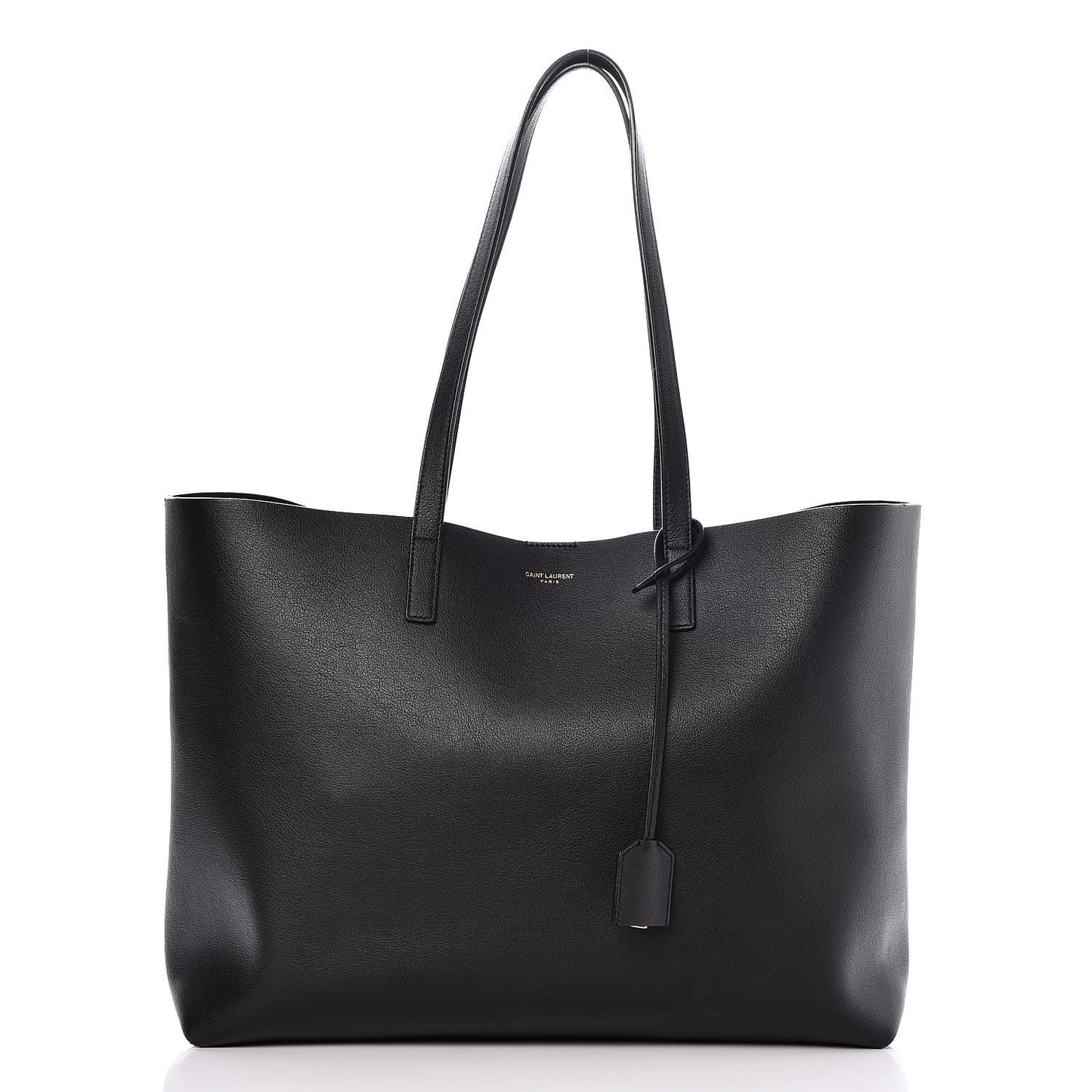 Calfskin Large Shopping Tote Black