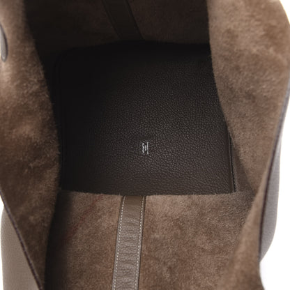 Hermes Taurillon Clemence Picotin TGM Etoupe 5 of 10
