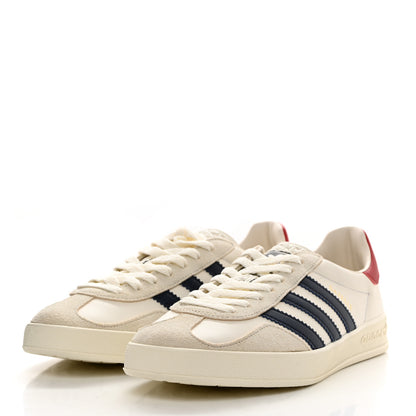 Gucci X ADIDAS Suede Madeira Demetra Womens Gazelle Sneakers 7 Mystic White Off White Blue Agata 3 of 8