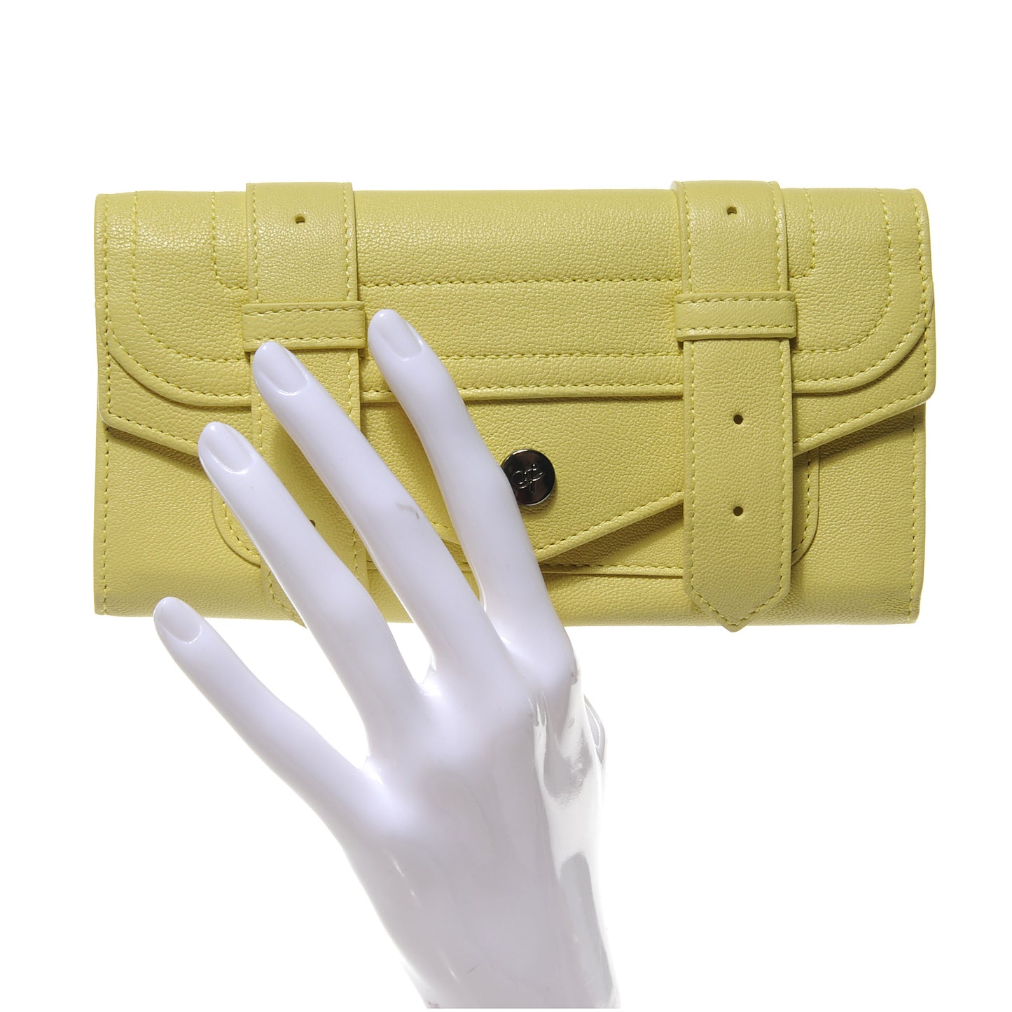 Leather PS1 Continental Wallet Lemon