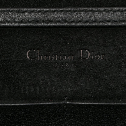Christian Dior Calfskin Studded Diorama Wallet on Chain Pouch Black 6 of 10
