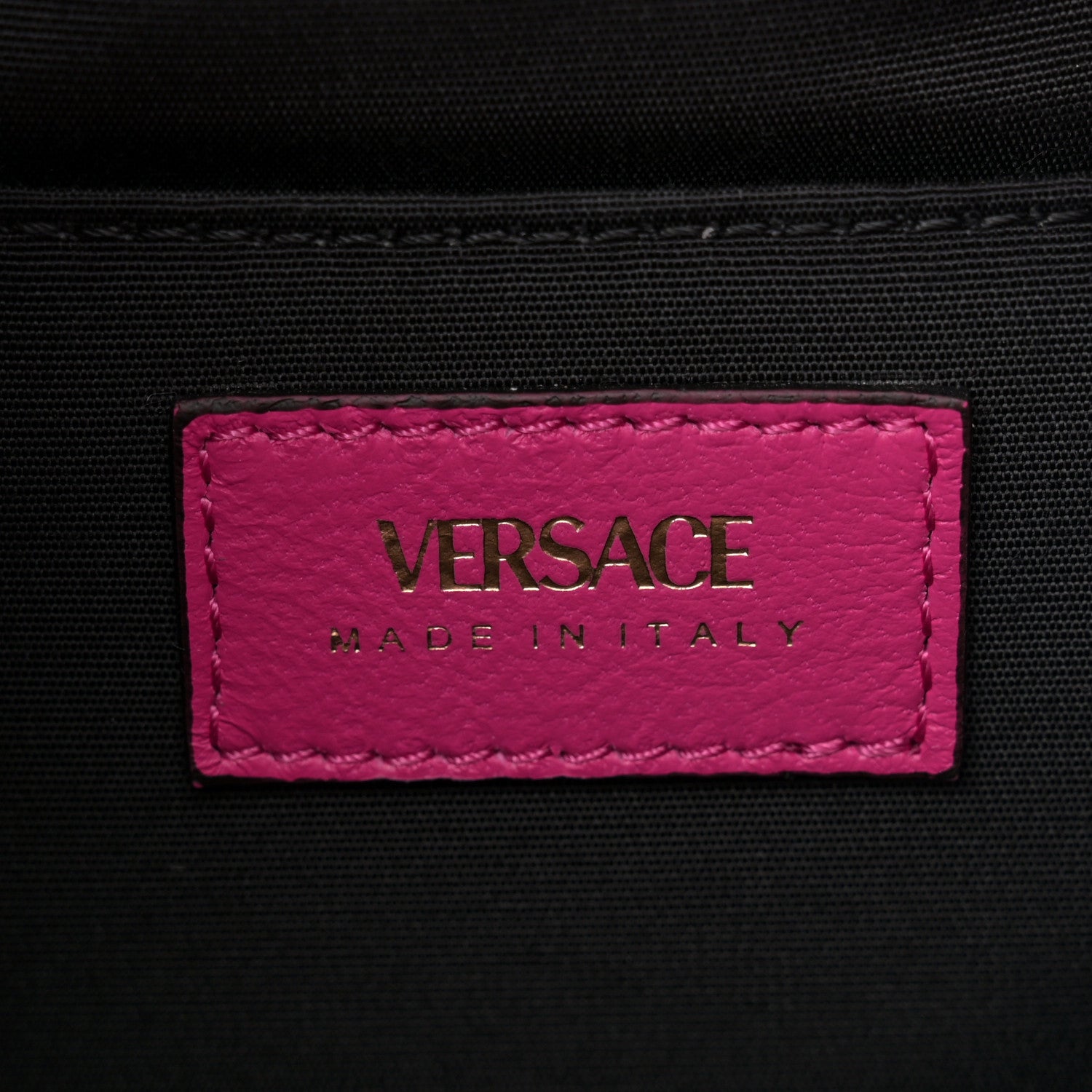 Versace Nappa Quilted Medusa Top Handle Bucket Bag Fuchsia 6 of 11